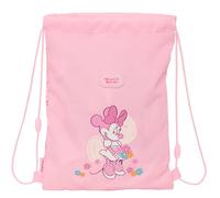 Safta Minnie Mouse Baby Rucksack, flach, für Kinder, ideal für Kinder verschiedener Altersgruppen, bequem und vielseitig, Qualität und Widerstandsfähigkeit, 26 x 34 cm, hellrosa, M, Casual
