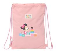 safta Minnie Mouse Baby Rucksack, flach, für Kinder, ideal für Kinder verschiedener Altersgruppen, bequem und vielseitig, Qualität und Widerstandsfähigkeit, 26 x 34 cm