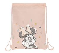 Minnie Mouse Baby Rucksack, flach, für Kinder, ideal für Kinder verschiedener Altersgruppen, bequem und vielseitig, Qualität und Widerstandsfähigkeit, 26 x 34 cm, Hellrosa, hellrosa, Estándar, Casual