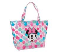 Safta Einkaufstasche Minnie Mouse Beach – bequem – 54 x 17 x 35 cm – Mehrfarbig/Transparent