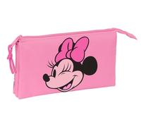 Safta Minnie Mouse Loving, Federmäppchen für Kinder, ideal für Kinder im Schulalter, bequem und vielseitig, Qualität und Widerstandsfähigkeit, 22 x 3 x 12 cm, Rosa, Rosa, Estándar, Lässig