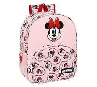 Safta MINNIE MOUSE Me Time - Schulrucksack für Kinder, Kinderrucksack, anpassbar, ideal für Kinder, bequem und vielseitig, Qualität und Strapazierfähigkeit, 33 x 14 x 42 cm, Hellrosa, hellrosa, Estándar, Casual