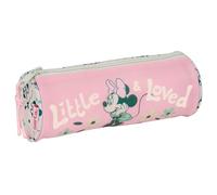 safta Minnie Mouse Minty Federmäppchen, rund, für Kinder, ideal für Kinder von 5 bis 14 Jahren, bequem und vielseitig, Qualität und Widerstandsfähigkeit, 20 x 7 cm
