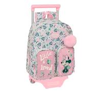 Safta Minnie Mouse Minty 10l 28x34x10 Cm Wheeled Backpack Rosa Kinder