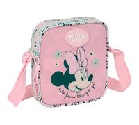 safta MINNIE MOUSE MINTY Kleine Umhängetasche für Kinder, ideal für Kinder von 5 bis 14 Jahren, bequem und vielseitig, Qualität und Widerstandsfähigkeit, 16 x 4 x 18 cm