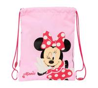 Safta Minnie Mouse NAIVE Rucksack für Kinder, flach, ideal für Kinder verschiedener Altersgruppen, bequem und vielseitig, Qualität und Widerstandsfähigkeit, 26 x 34 cm, hellrosa, M, Casual