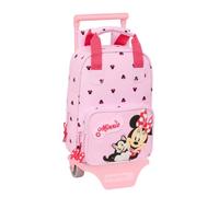 Safta Minnie Mouse NAIVE Schulrucksack 765 mit Trolley 805, ideal für Kinder verschiedener Altersgruppen, bequem und vielseitig, Qualität und Widerstandsfähigkeit, 20 x 8 x 28 cm, hellrosa, M, Casual