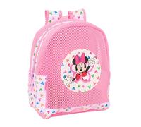 Safta Strandrucksack Minnie Mouse – sandfrei, mit Griffen, 32×12×38 cm – Rosa/Mehrfarbig – Größe M