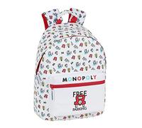 SAFTA Monopoly-Kollektion, weiß, 310x160x410 mm, Tragbarer Rucksack