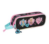 safta Monster High Doppelmäppchen für Kinder, ideal für Kinder im Schulalter, bequem und vielseitig, Qualität und Widerstandsfähigkeit, 21 x 6 x 8 cm