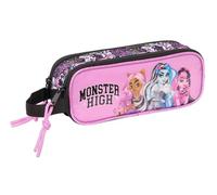 Safta Doppelmäppchen Monster High Drama – bunt, 21 x 6 x 8 cm, für Kinder im Schulalter
