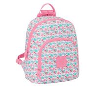 Safta Moos Flores Mini-Rucksack für den täglichen Gebrauch, ideal für Kinder verschiedener Altersgruppen, bequem und vielseitig, Qualität und Widerstandsfähigkeit, recycelbarer Stoff, 25 x 13 x 30 cm,