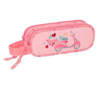 Safta Moos Passion Doppelmäppchen, recycelbarer Stoff, für Kinder, ideal für Kinder im Schulalter, bequem und vielseitig, Qualität und Widerstandsfähigkeit, 21 x 6 x 8 cm, bunt, M, Casual