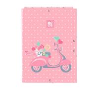 Safta Moos Passion - Folio-Ordner mit 3 Klappen, ideal für Kinder verschiedener Altersgruppen, bequem und vielseitig, Qualität und Widerstandsfähigkeit, 26 x 36,5 cm, bunt, M, Casual