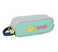 safta Mr. Wonderful Estrella Doppelmäppchen für Kinder, ideal für Schulkinder, bequem und vielseitig, Qualität und Widerstandsfähigkeit, 21 x 6 x 8 cm