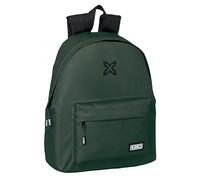Safta München Basic Tagesrucksack für Kinder, Qualität und maximale Widerstandsfähigkeit, bequem und vielseitig, 33 x 15 x 42 cm, Grün, grün, Estándar, Casual