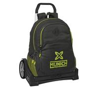 safta München Beat Schulrucksack, ergonomischer Rücken, mit Trolley Evolution, ideal für Kinder verschiedener Altersgruppen, bequem und vielseitig, Qualität und Widerstandsfähigkeit, 32 x 16 x 44 cm,