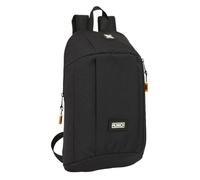 safta München Lagoon Mini-Rucksack für den täglichen Gebrauch, ideal für Kinder verschiedener Altersgruppen, bequem und vielseitig, Qualität und Widerstandsfähigkeit, 22 x 10 x 39 cm, Schwarz, M,