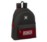 Safta München Vulcan Tagesrucksack für Kinder, Qualität und maximale Festigkeit, bequem und vielseitig, 33 x 15 x 42 cm, Schwarz, M, Casual
