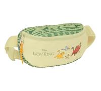 Safta MUFASA Gürteltasche für Kinder, ideal für Jugendliche und Kinder verschiedener Altersgruppen, bequem und vielseitig, Qualität und Widerstandsfähigkeit, 23 x 9 x 14 cm, Grün/Beige, grün/beige,