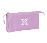 safta Munich Basic Federmäppchen, dreifach, für Kinder, ideal für Kinder im Schulalter, bequem und vielseitig, Qualität und Widerstandsfähigkeit, 22 x 3 x 12 cm, Lila, Lila, Estándar, Lässig