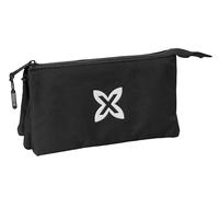 safta Munich Basic Federmäppchen für Kinder, ideal für Kinder im Schulalter, bequem und vielseitig, Qualität und Widerstandsfähigkeit, 22 x 3 x 12 cm, Schwarz, Schwarz, Estándar, Lässig