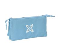 Safta Munich Basic Federmäppchen für Kinder, ideal für Kinder im Schulalter, bequem und vielseitig, Qualität und Widerstandsfähigkeit, 22 x 3 x 12 cm, Blau, blau, Estándar, Lässig