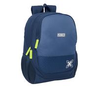 safta Munich Blue Indigo Schulrucksack für Kinder, ideal für Kinder verschiedener Altersgruppen, bequem und vielseitig, Qualität und Widerstandsfähigkeit, 32 x 16 x 44 cm, Indigoblau, M, Casual