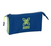 Safta MUNICH NORTH Federmäppchen für Kinder, ideal für Kinder im Schulalter, bequem und vielseitig, Qualität und Widerstandsfähigkeit, 22 x 3 x 12 cm, marineblau, M, Casual