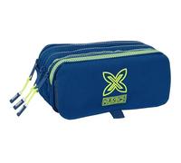 Safta MUNICH NORTH Federmäppchen mit 3 Fächern, für Kinder, ideal für Kinder im Schulalter, bequem und vielseitig, Qualität und Widerstandsfähigkeit, 21,5 x 8 x 10 cm, marineblau, M, Casual