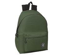 Safta MUNICH TEEN Rucksack für Laptops von 35,8 cm (14,1 Zoll), ideal für Jugendliche verschiedener Altersgruppen, bequem und vielseitig, Qualität und Widerstandsfähigkeit, 31 x 13 x 43 cm, Khakigrün,