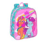 safta My Little Pony Magic Kinderrucksack, Kinderrucksack, Schulrucksack, anpassbar an Kinderwagen, ideal für Kindergärten, bequem und vielseitig, Qualität und Widerstandsfähigkeit, 22 x 10 x 27 cm,