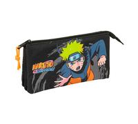 safta Naruto Federmäppchen für Kinder, ideal für Kinder im Schulalter, bequem und vielseitig, Qualität und Widerstandsfähigkeit, 22 x 3 x 12 cm