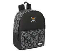 Safta One Piece Pirates Rucksack für Laptops mit 35,8 cm (14,1 Zoll), ideal für Jugendliche verschiedener Altersgruppen, bequem und vielseitig, Qualität und Widerstandsfähigkeit, 31 x 16 x 40 cm,