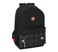 safta Paul Frank Campers - Schulrucksack Kinder, ideal für Kinder unterschiedlichen Alters, bequem und vielseitig, Qualität und Stärke, 30 x 14 x 46 cm, Schwarz, Schwarz/Weiß, Estándar, Casual