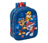 Paw Patrol 3D-Kinderrucksack, leicht zu reinigen, ideal für Kinder verschiedener Altersgruppen, bequem und vielseitig, Qualität und Widerstandsfähigkeit, 22 x 10 x 27 cm