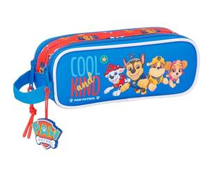 safta Paw Patrol Cool - Doppelmäppchen für Kinder, ideal für Kinder im Schulalter, bequem und vielseitig, Qualität und Widerstandsfähigkeit, 21 x 6 x 8 cm, Rot/Blau, Mediano, Lässig