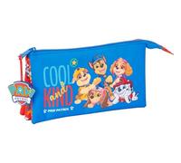 Paw Patrol Cool Federmäppchen für Kinder, ideal für Kinder im Schulalter, bequem und vielseitig, Qualität und Widerstandsfähigkeit, 22 x 3 x 12 cm, Rot/Blau, M, Casual