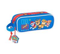 Paw Patrol Cool Doppelmäppchen für Kinder, ideal für Kinder im Schulalter, bequem und vielseitig, Qualität und Widerstandsfähigkeit, 21 x 6 x 8 cm, Rot/Blau, M, Casual