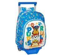 safta Paw Patrol Pups Rule, Kindermaterial, ideal für Kinder, bequem und vielseitig, Qualität und Widerstandsfähigkeit, blau, Estándar, Rucksack mit Trolley