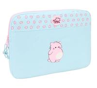 PEMBE The Pink Cat Laptoptasche 39,6 cm (15,6 Zoll), ideal für Kinder verschiedener Altersgruppen, bequem und vielseitig, Qualität und Widerstandsfähigkeit, 39,5 x 3,5 x 27,5 cm