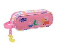 safta Peppa Pig Baby Pig - Doppelmäppchen für Kinder, ideal für Kinder im Schulalter, bequem und vielseitig, Qualität und Widerstandsfähigkeit, 21 x 6 x 8 cm