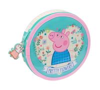 Safta Federmäppchen PEPPA PIG PRETTY Flowers rund, 18 Teile, einfache Reinigung, 5–14 Jahre