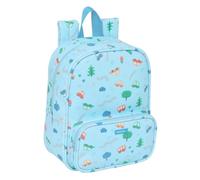 Safta Preescolar Autos Kindergartenrucksack, anpassbar an den Wagen, einfache Reinigung, ideal für Kinder verschiedener Altersgruppen, bequem und vielseitig, Qualität und Widerstandsfähigkeit, 22 x 10