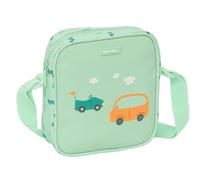 Safta PreESCOLAR Cars Kleine Umhängetasche für Kinder, Kindertasche, ideal für Kinder von 5 bis 14 Jahren, bequem und vielseitig, Qualität und Widerstandsfähigkeit, 16 x 4 x 18 cm, Wassergrün,