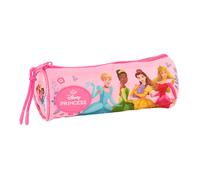 safta Princesas Disney Federmäppchen, rund, für Kinder, ideal für Kinder von 5 bis 14 Jahren, bequem und vielseitig, Qualität und Widerstandsfähigkeit, 20 x 7 cm