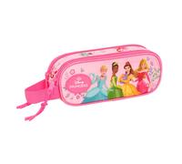 Princesas Disney Federmäppchen für Kinder, ideal für Kinder im Schulalter, bequem und vielseitig, Qualität und Widerstandsfähigkeit, 21 x 6 x 8 cm
