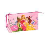 Princesas Disney Federmäppchen, für Kinder, ideal für Kinder im Schulalter, bequem und vielseitig, Qualität und Widerstandsfähigkeit, 22 x 3 x 12 cm