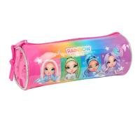 safta Rainbow HIGH Shine Federmäppchen, rund, für Kinder, ideal für Kinder von 5 bis 14 Jahren, bequem und vielseitig, Qualität und Widerstandsfähigkeit, 20 x 7 cm, bunt, M, Casual