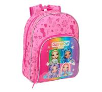 RAINBOW HIGH SHINE Kinderrucksack, ideal für Kinder verschiedener Altersgruppen, bequem und vielseitig, Qualität und Widerstandsfähigkeit, 28 x 10 x 34 cm, bunt, M, Casual
